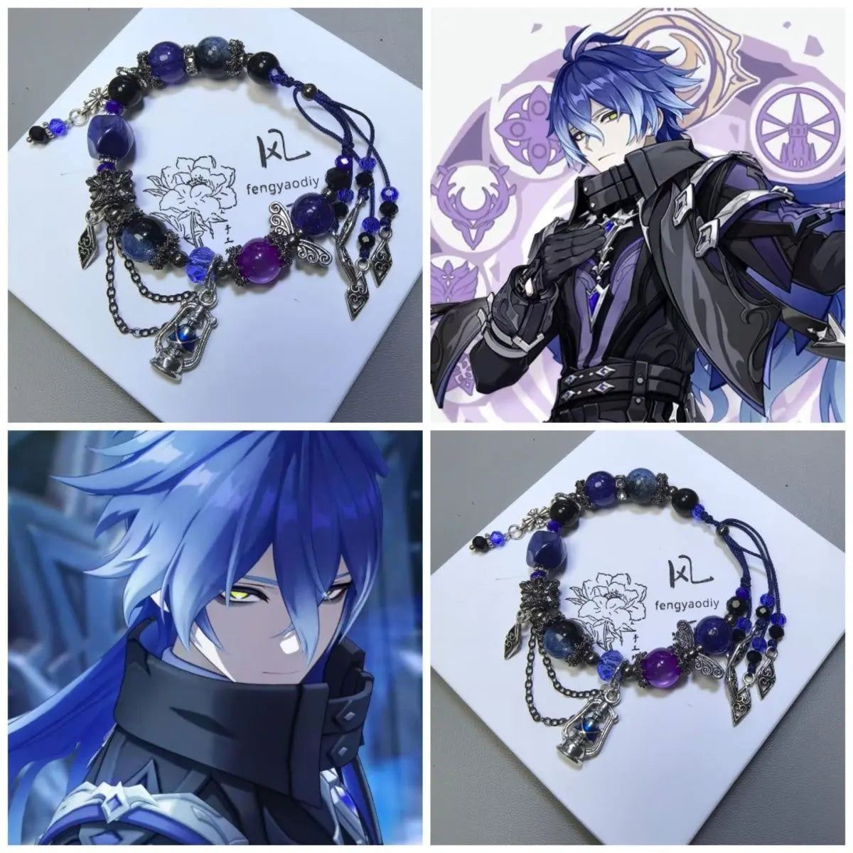 Genshin Impact Cute Cartoon Anime Flins  Bracelet Personality And Fashion Holiday Gift For Family And Friends Birthday Gift