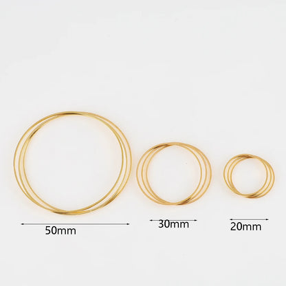 20Pcs Gold Silver Hollow Frame Bezel Charms Pendants Geometric Connectors for Jewelry Making Suppliers Diy Earings Accessories
