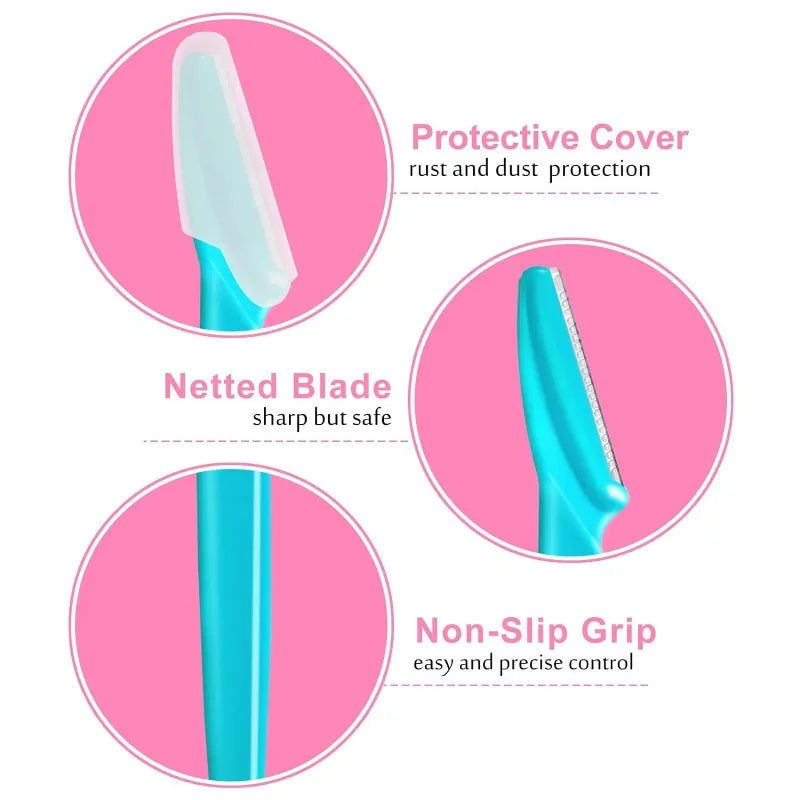 15 Multifunctional Facial Trimming Set, Suitable for Both Women And Men - Eyebrow Trimmer with Safety Cover, Suitable for Eyebro