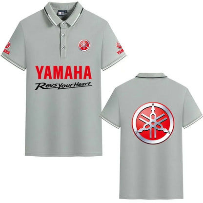 motorcycle Racing collared Yamaha POLO shirt cycling suit for men and women summer top short-sleeved T-shirt motogp fan clothing