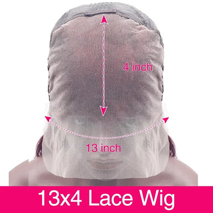 13x4 HD Lace Front Wigs 200 Density Preplucked Prebleached 99J Burgundy Colored 8-14 InchStraight Short Bob Human Hair Wigs