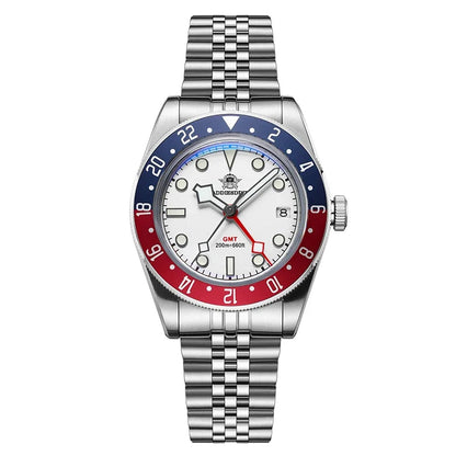 ADDIESDIVE Reloj Hombre Men Watches 20Bar Diving BGW9 Luminous AD2044 Swiss Ronda 515-24H GMT Watch Quartz Watch