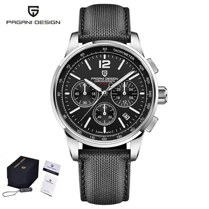 PAGANI DESIGN New Luxury Chronograph Men's Watch Top Brand Quartz Watch Sapphire Glass Stainless Steel Waterproof S Chronograph