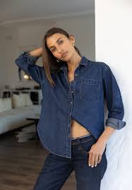 Denim Linen Dress Shirt
