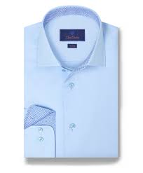 Sky Twill Contrast Dress Shirt