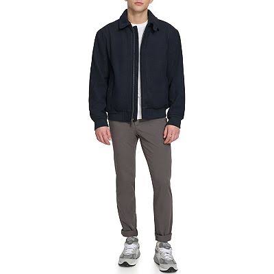 Men's Dockers® Wool Blend Bomber Jacket with Laydown Collar