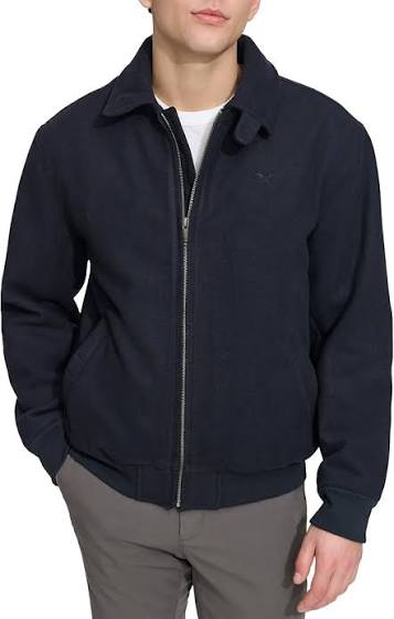 Men's Dockers® Wool Blend Bomber Jacket with Laydown Collar