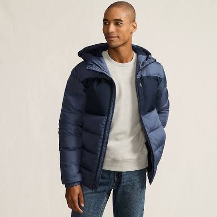 Men's Lands' End Max 600 Down Hooded Jacket