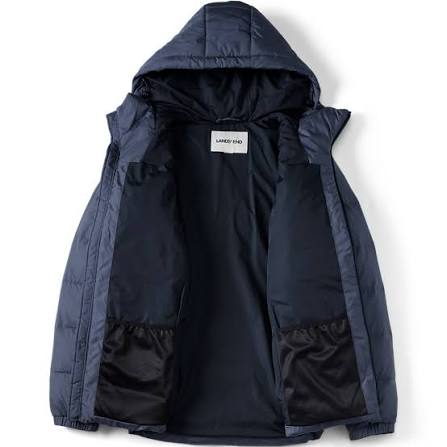 Men's Lands' End Max 600 Down Hooded Jacket