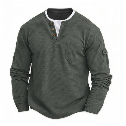 New Spring and autumn men long-sleeved solid color shirt, stand-up collar comfortable button-down fashionable slim shirt S-2XL
