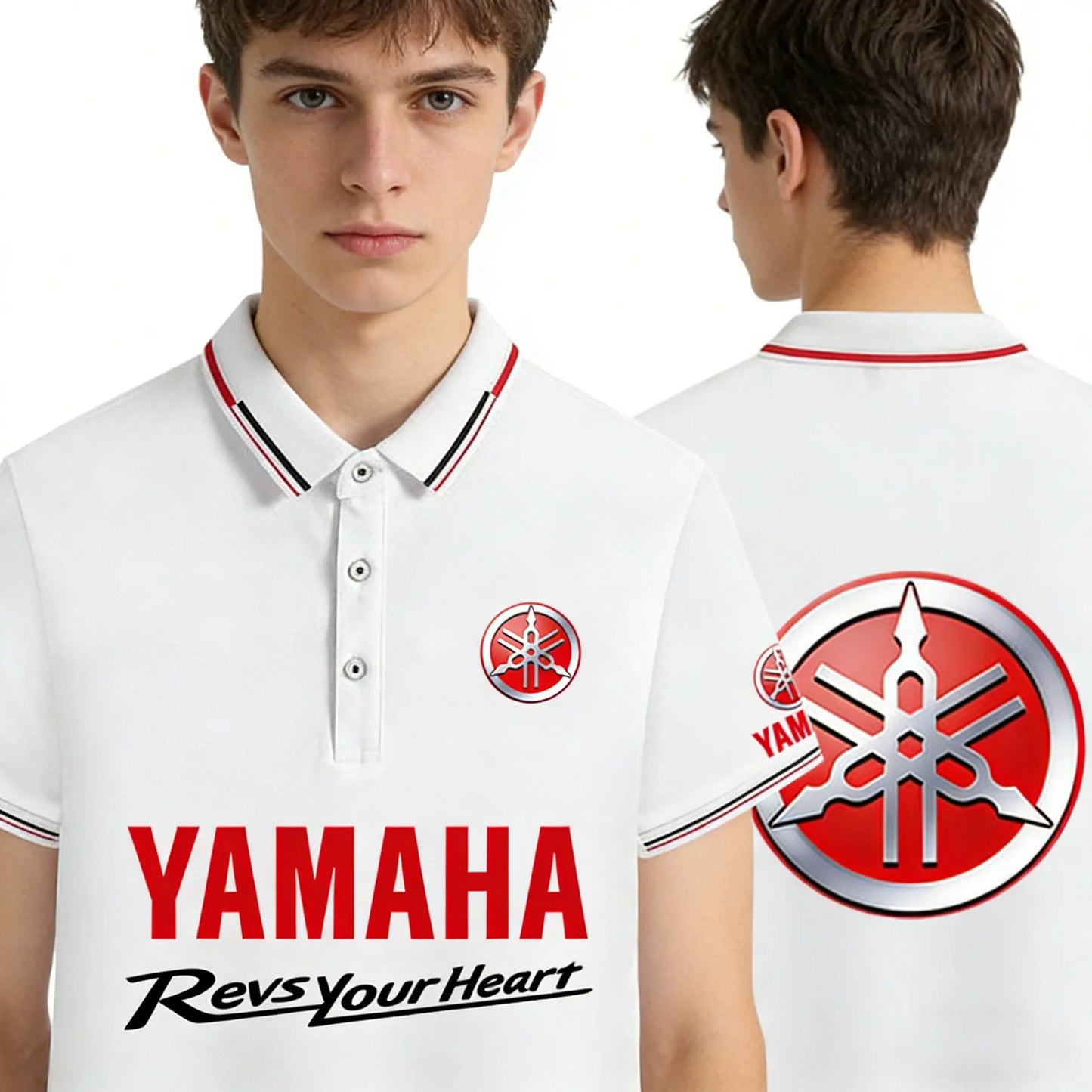 motorcycle Racing collared Yamaha POLO shirt cycling suit for men and women summer top short-sleeved T-shirt motogp fan clothing